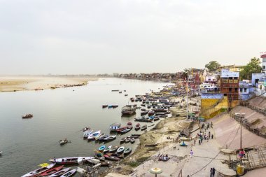 ganjes Nehri sunrise, varanasi, Hindistan