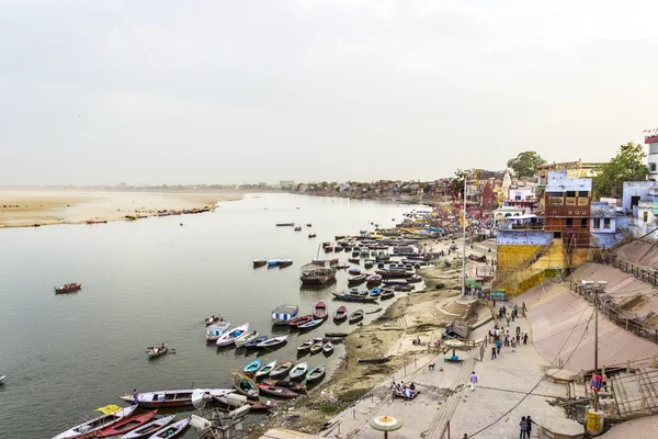 stock image Ganjes river at sunrise, Varanasi, India