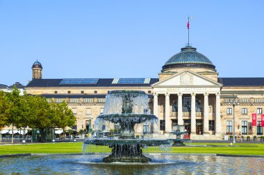 Famous historic Casino and Kurhaus in Wiesbaden clipart