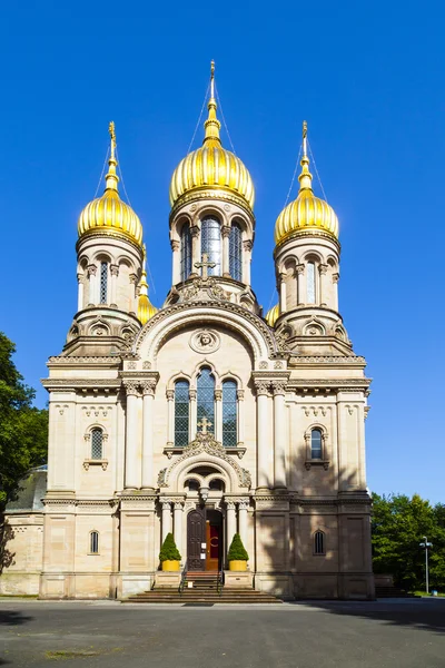 Rus Ortodoks Şapel wiesbaden, Almanya — Stok fotoğraf