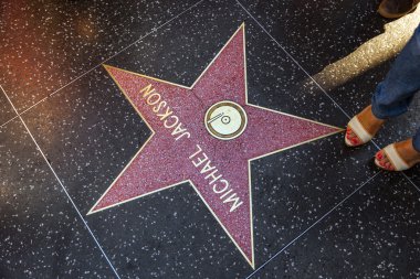 Michael Jackson's star on Hollywood Walk of Fame clipart