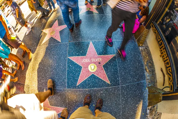 Joel αργυρά αστέρι στο hollywood με τα πόδια της φήμης — Φωτογραφία Αρχείου