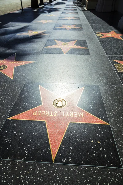 Meryl Streeps stella sulla Hollywood Walk of Fame — Foto Stock