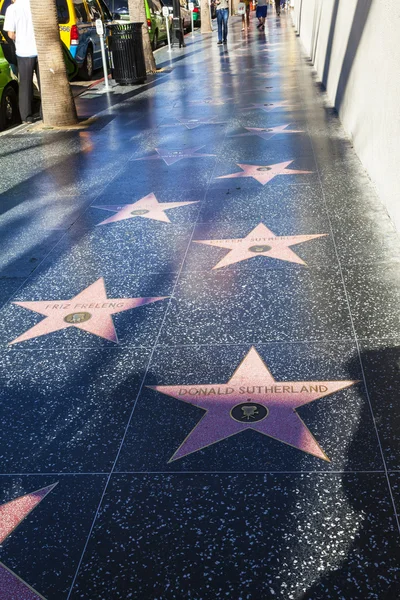 Many stars like Donald Sutherland or Friz Freleng on Hollywood — Stock Photo, Image