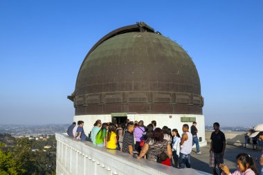 visit the observatory in Griffith park clipart