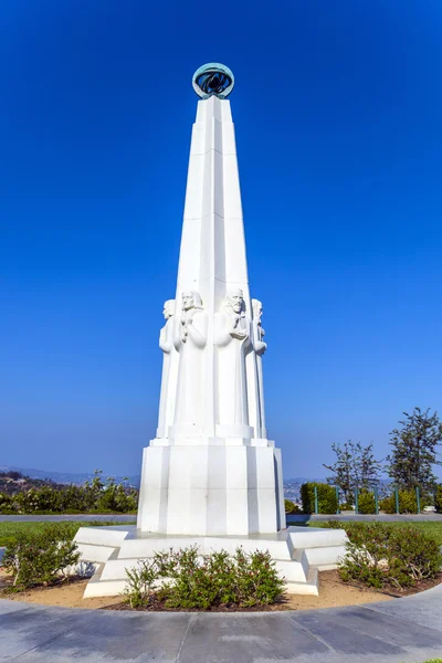 Monumento degli astronomi al Griffith Observatory di Los Angeles , — Foto Stock