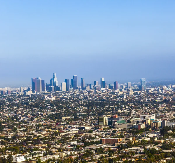 Місто Лос-Анджелеса на захід сонця — стокове фото