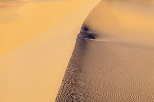 Dune de sable au lever du soleil dans le désert — Photo