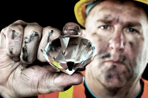 Diamond Miner — Stock Photo, Image