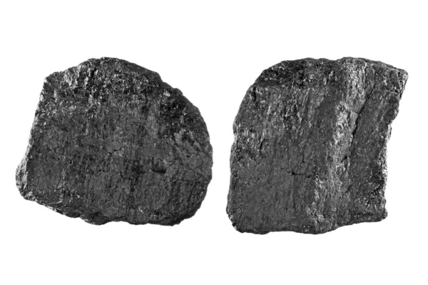 Coal on white — Stock Photo, Image