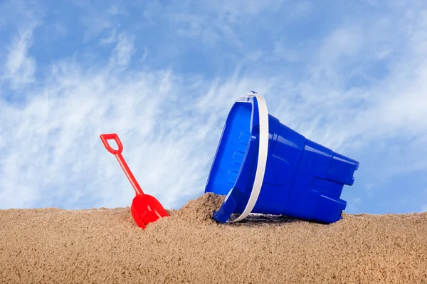 沙滩桶 — 图库照片