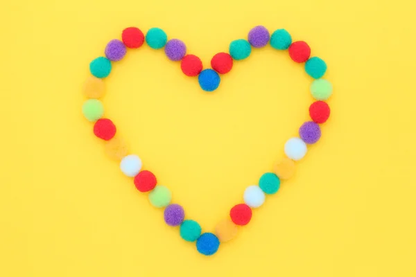 Colorful cotton balls — Stock Photo, Image