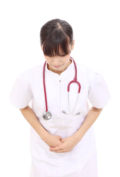 Unga asiatiska kvinnor sjuksköterska — Stockfoto