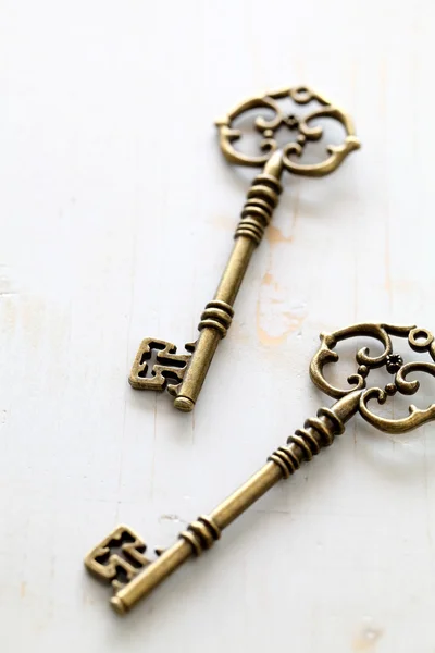 古董钥匙 — 图库照片