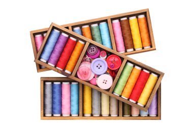 Threads and buttons clipart