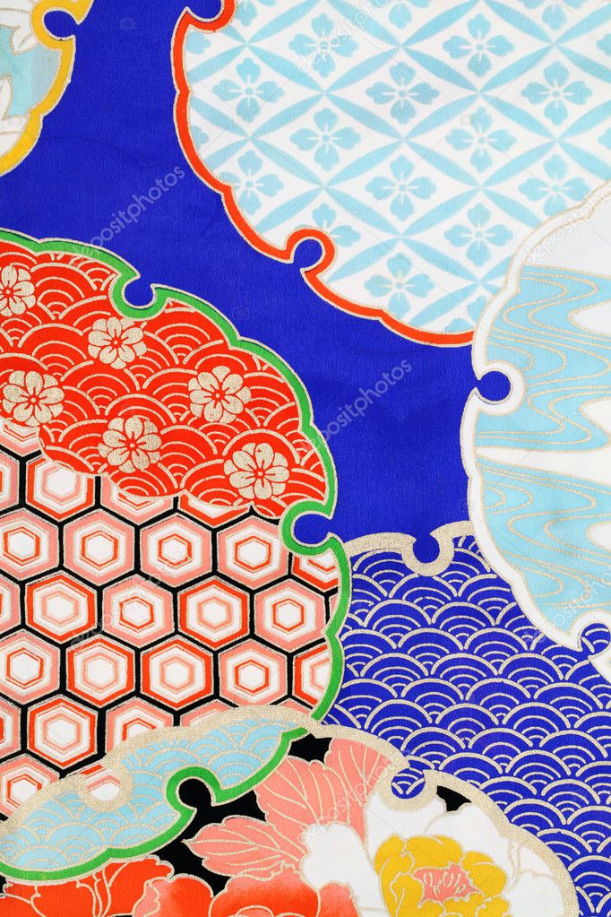 Pattern of japanese kimono