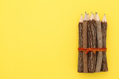 Wooden pencils clipart