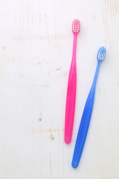 Escovas de dentes coloridas — Fotografia de Stock