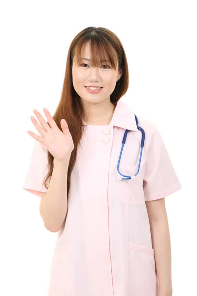 Jovem Asiática enfermeira feminina — Fotografia de Stock