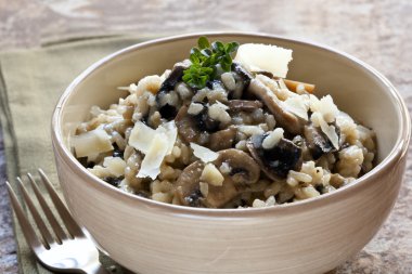 Mushroom Risotto clipart