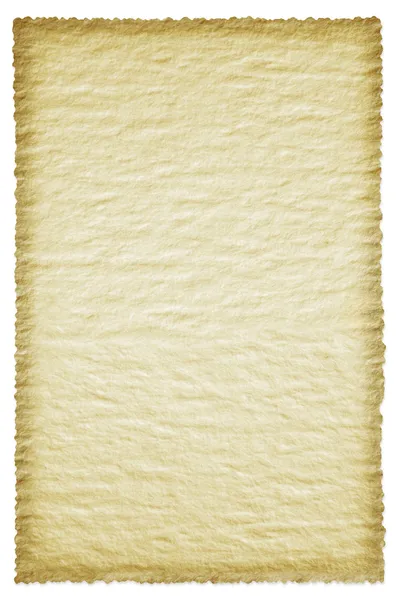 Parchment Sheet Isolated on White — Stock Photo, Image