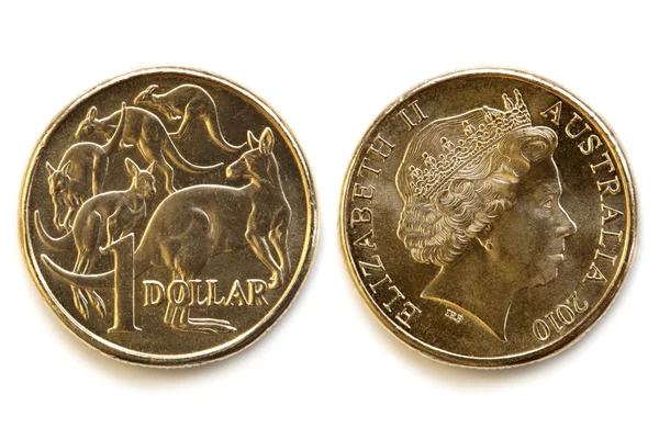Αυστραλιανό δολάριο εμπρός και πίσω — Φωτογραφία Αρχείου
