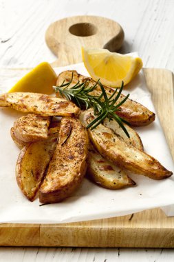 Potato Wedges with Rosemary and Lemon clipart