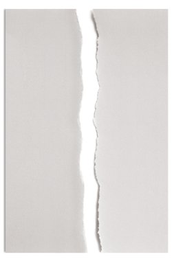 Torn White Paper over White with Shadow clipart