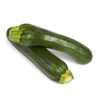 Two Zucchini over White clipart