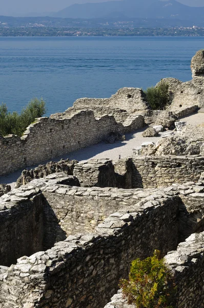 stock image Roman ruins on Garda Lake in Sirmione, Italy