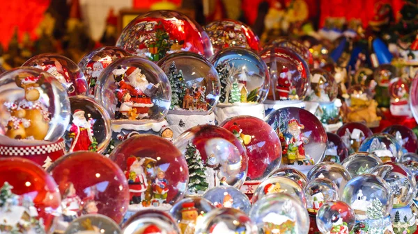 Christmas background - Snow domes — Stock Photo, Image