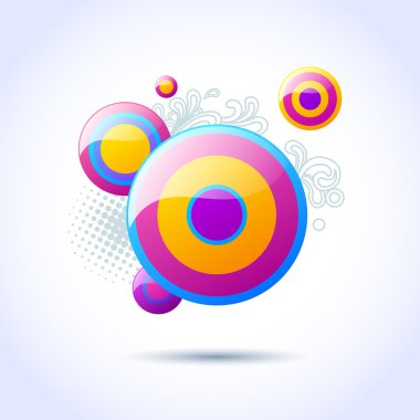 Abstract bubble background clipart