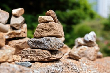 Stone cairns clipart