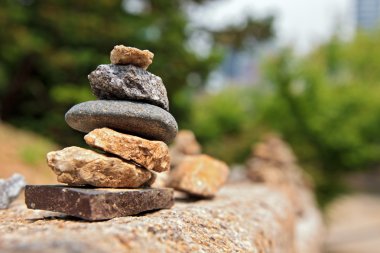 Small stone cairn clipart