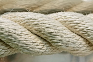 Closeup of a thick rope clipart