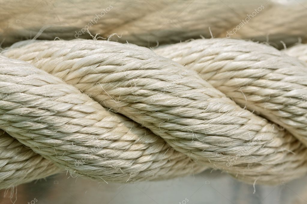 Closeup of a thick rope — Stock Photo © dsmsoft #11037135