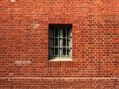 The window in a the prison wall clipart