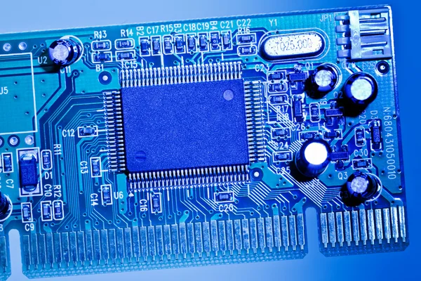 Network adapter board close-up — Stock Photo, Image