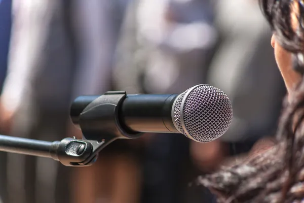 stock image Close up of conference meeting