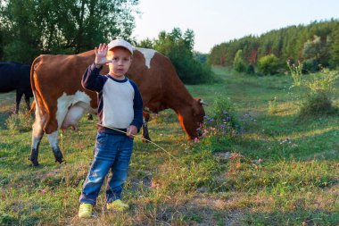 Young shepherd clipart