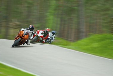 Motorbike racing clipart