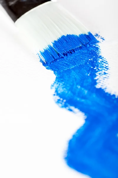 Malerei mit Blau — Stockfoto