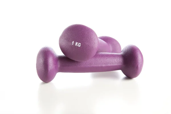 stock image Purple Dumbbell Weights