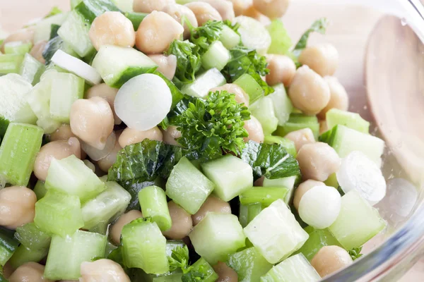 Chickpea Salad Mixture — Stock Photo, Image
