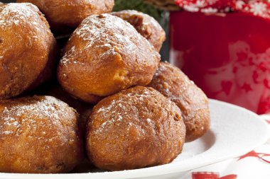 Christmas Oliebollen clipart