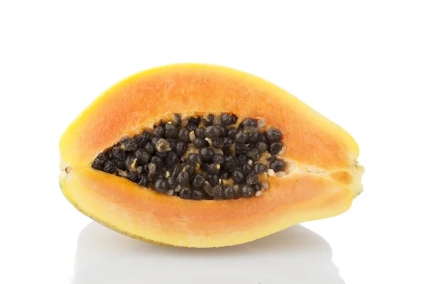 Papaya on White — Stock Photo, Image