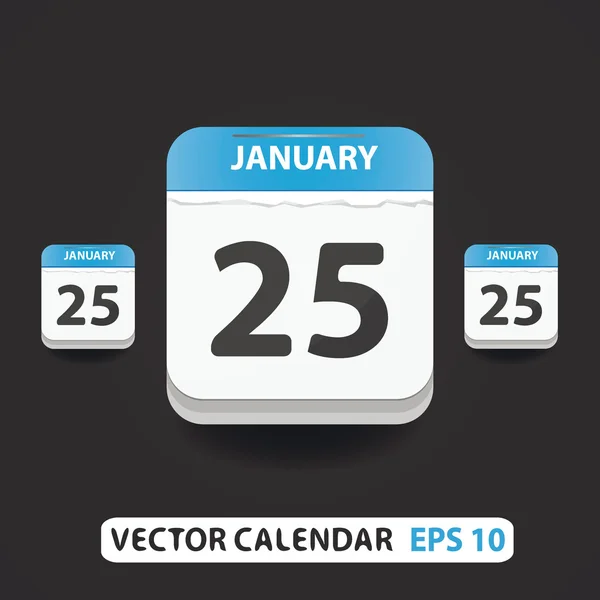 Вектор календар — стоковий вектор