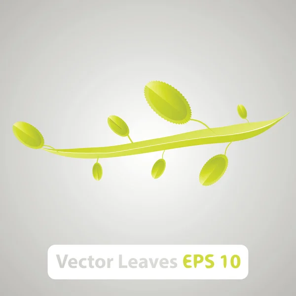 Зелене листя природи векторний фон — стоковий вектор