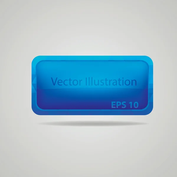 Abstracte glanzende juweel vector knop. — Stockvector