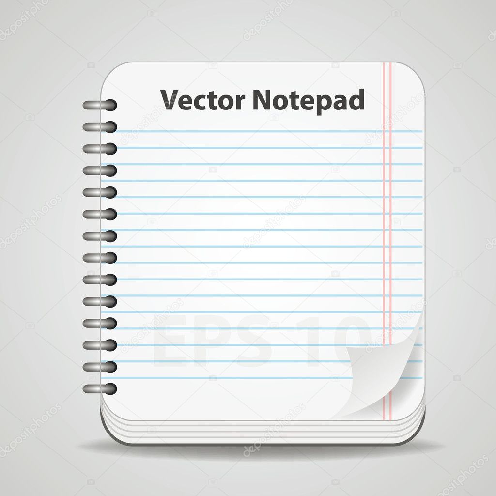 Notebook Vector